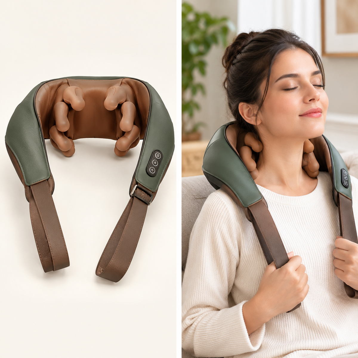 New Generation Bionic Finger Heated Siaasoo Shoulder and Neck Massager by Hand